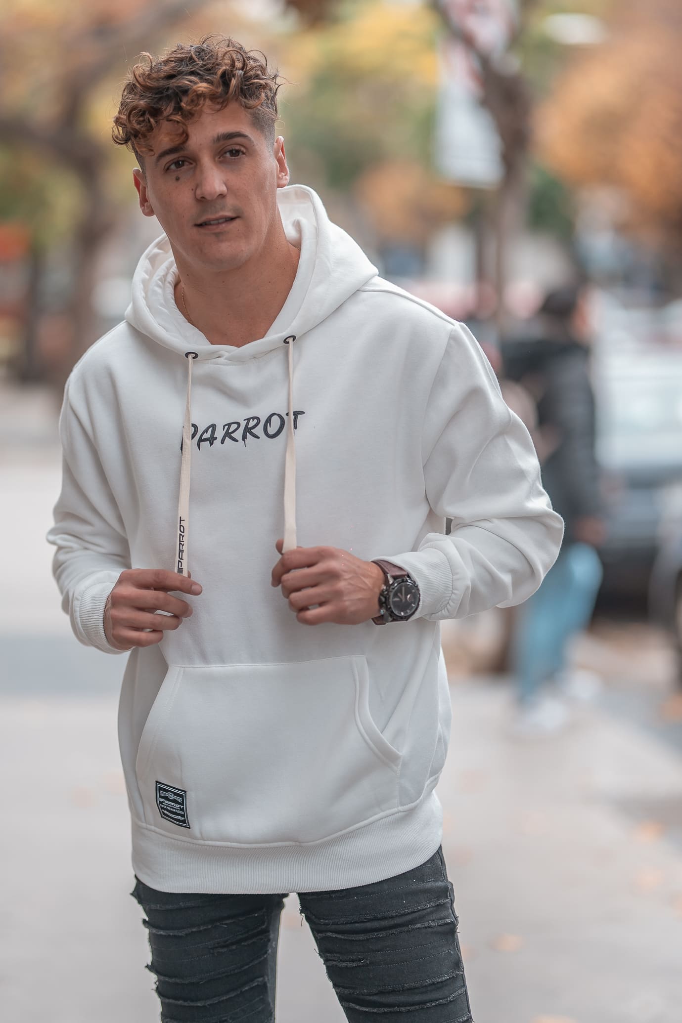 Poleron con Gorro y estampado